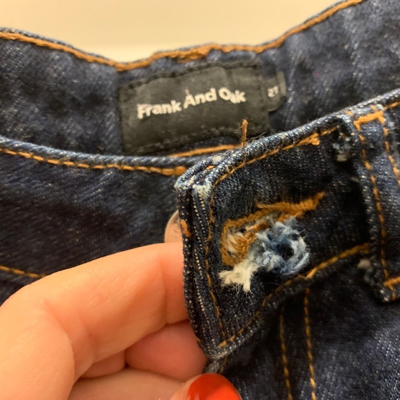 Frank & Oak high rise jeans 100% cotton - Picture 3 of 5
